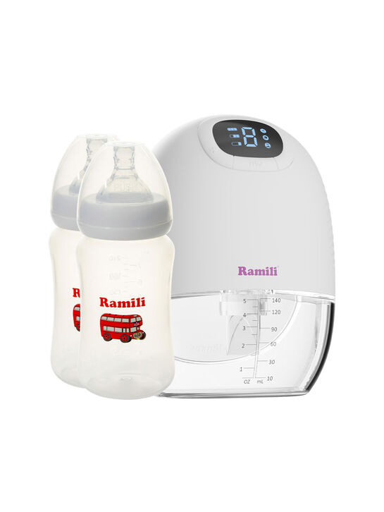 Четырехфазный бионический молокоотсос Ramili SE300 с двумя бутылочками 240ML (SE300240MLX2)  | Фото 2
