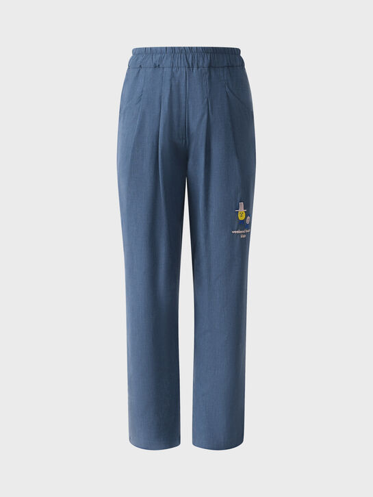 Брюки с принтом, синие Weekend house kids | Фото 1