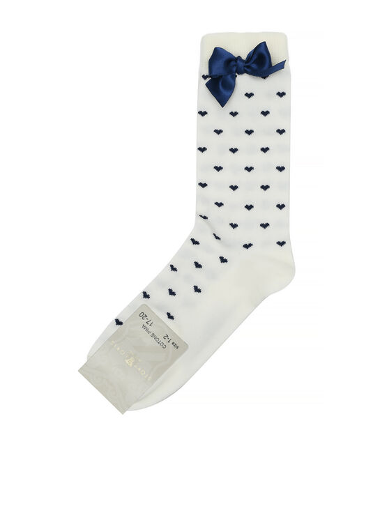 Носки с синим бантами, белые Story Loris | Фото 1