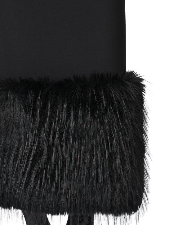 Платье-комбинация с отделкой эко-мехом Flashin | Фото 9