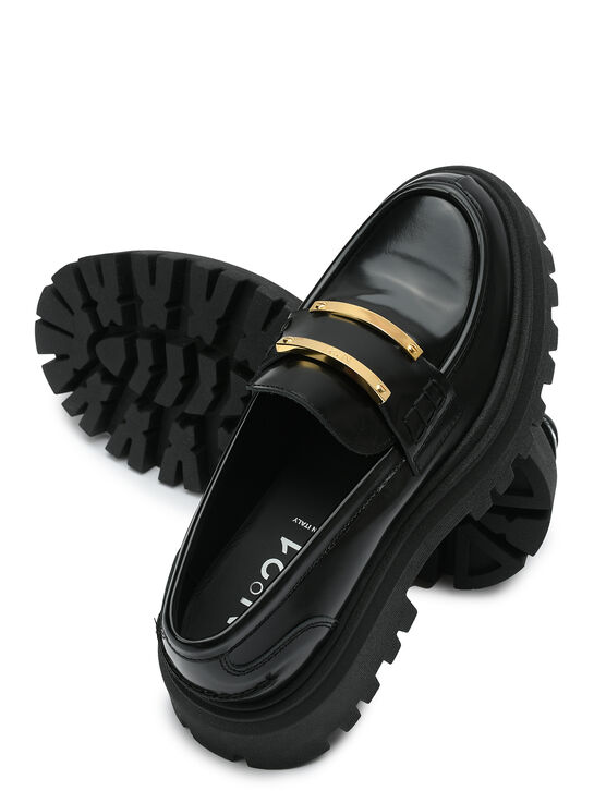 Лоферы кожаные черные N21 | Фото 6