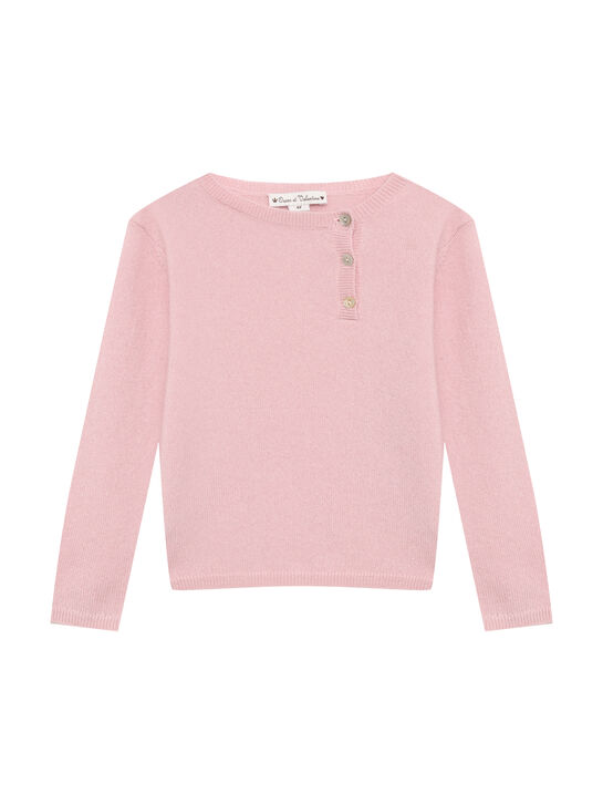 Джемпер из кашемира, розовый Oscar et Valentine | Фото 1