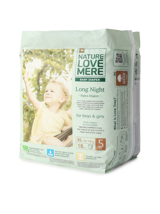 Трусики-подгузники ночные Long Night, размер XL 10-14 кг NATURE LOVE MERE | Фото 2