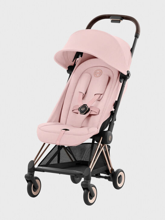 Коляска Coya Rosegold Peach Pink с дождевиком и бампером CYBEX | Фото 1