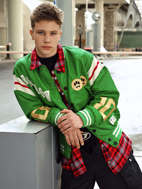 Куртка-бомбер с цветными патчами Barrow | Фото 2