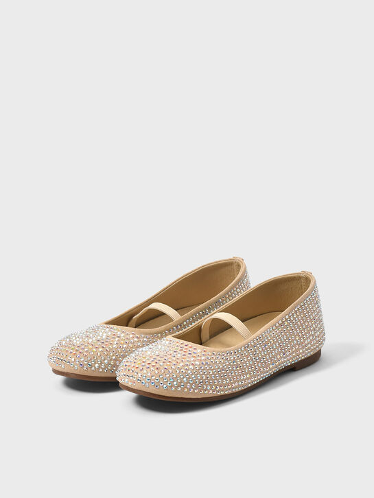 Туфли со стразами на резинке Baby Walker | Фото 2