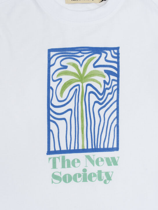 Футболка с принтом &quot;пальма&quot; The New Society | Фото 3