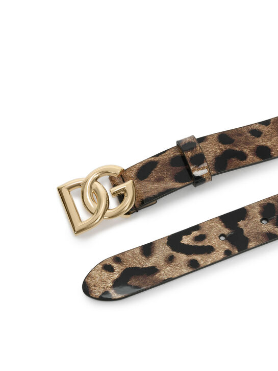 Ремень леопардовый с пряжкой-лого Dolce&Gabbana | Фото 3