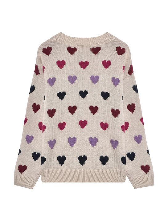 Джемпер c разноцветными сердечками The New Society | Фото 2