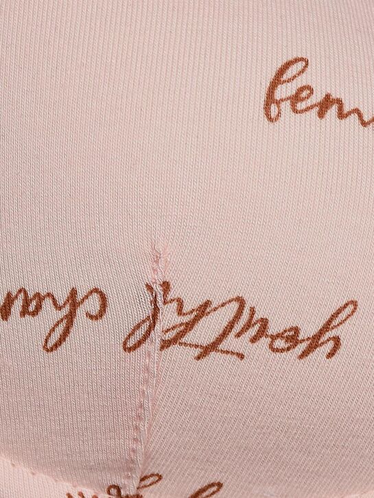 Бюстгальтер с текстовым принтом, розовый Sanetta | Фото 3