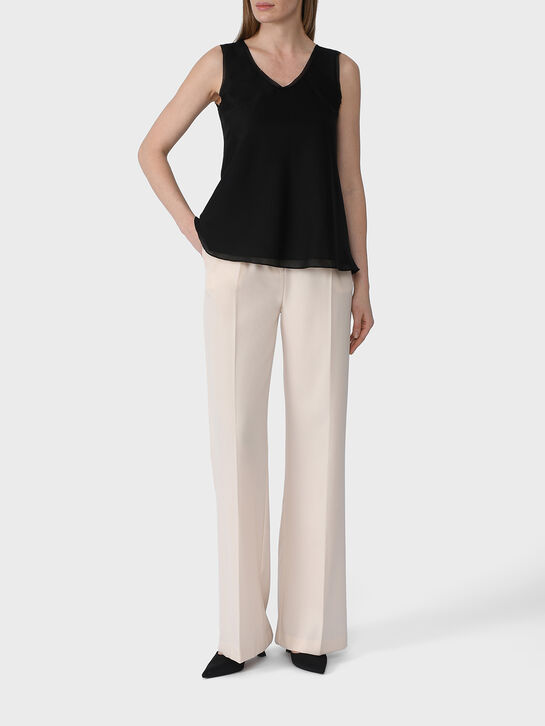 Топ черного цвета с широкими бретелями Flashin | Фото 3