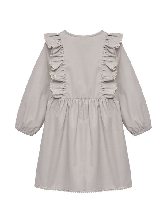 Платье вельветовое с рюшами Dan Maralex | Фото 2