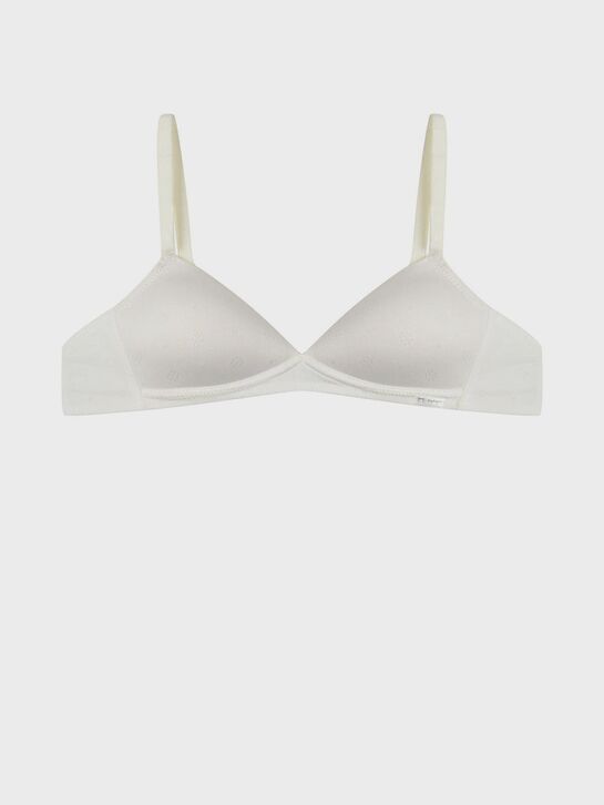 Бюстгальтер с кружевной отделкой, белый Moonya | Фото 1