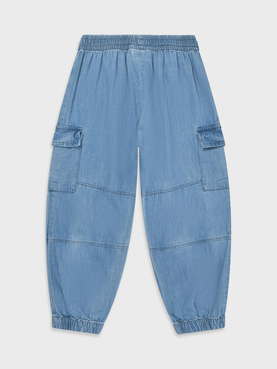 Джинсы с карманами карго, голубые Molo | Фото 2