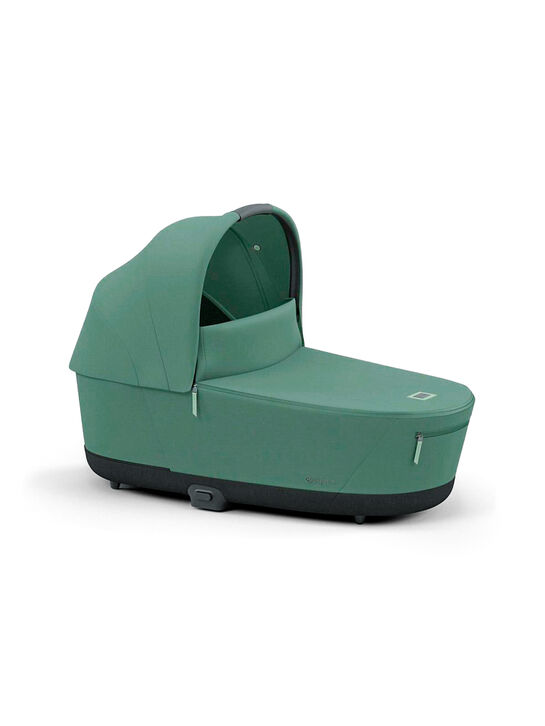 Коляска 3 в 1 Priam IV Rosegold цвет Leaf Green в комплекте со спальным блоком Lux Carry Cot, креслом Cloud T и Базой Isofix CYBEX | Фото 5