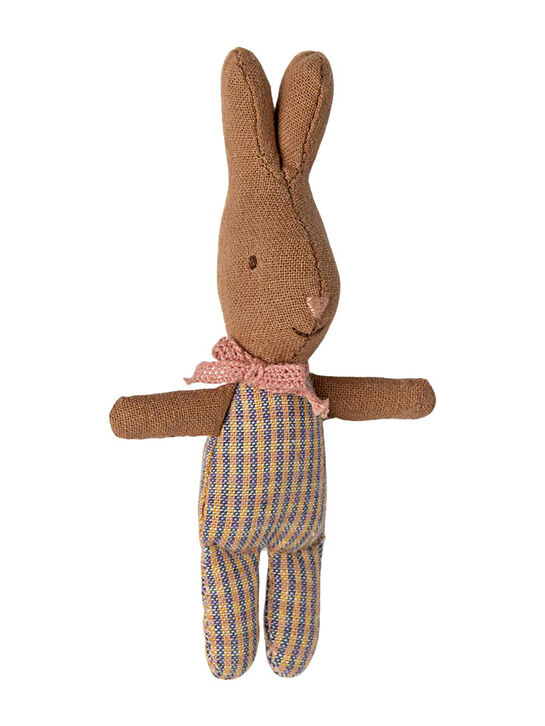 Игрушка Мой Кролик, розово-голубой в клетку Maileg | Фото 1