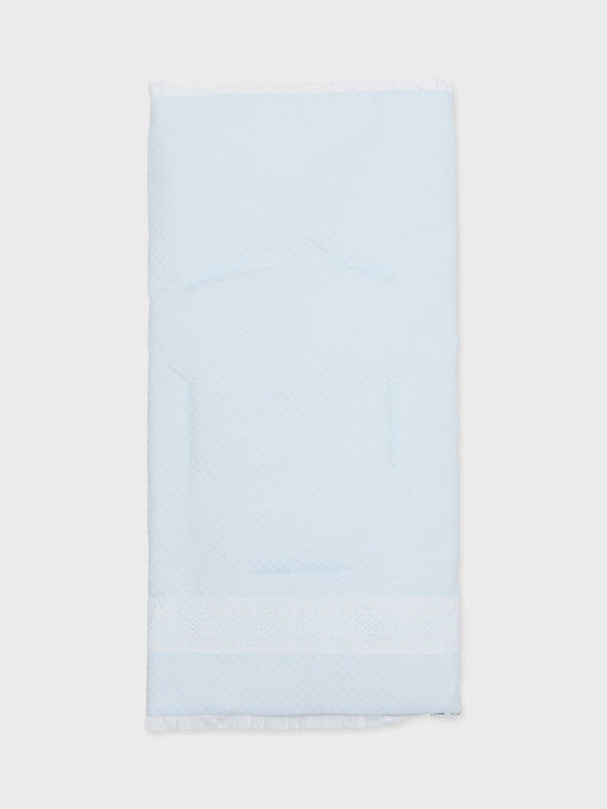 Конверт из фактурной ткани с кружевной лентой, голубой Paz Rodriguez | Фото 3