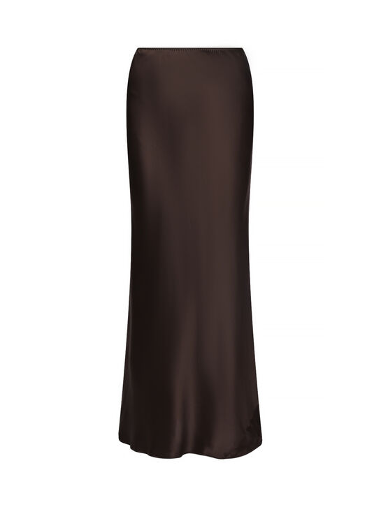 Юбка из шелка, коричневая Dorothee Schumacher | Фото 1