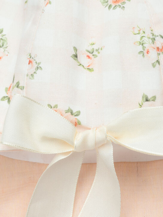 Панама с принтом роз, белая Marlu | Фото 4