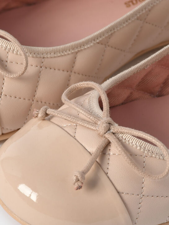 Туфли стеганые, кремовые Pretty Ballerinas | Фото 7