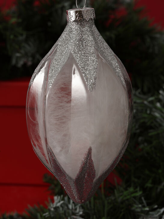 Елочные подвески Шары с серебристыми блестками, 8 см Goodwill | Фото 10