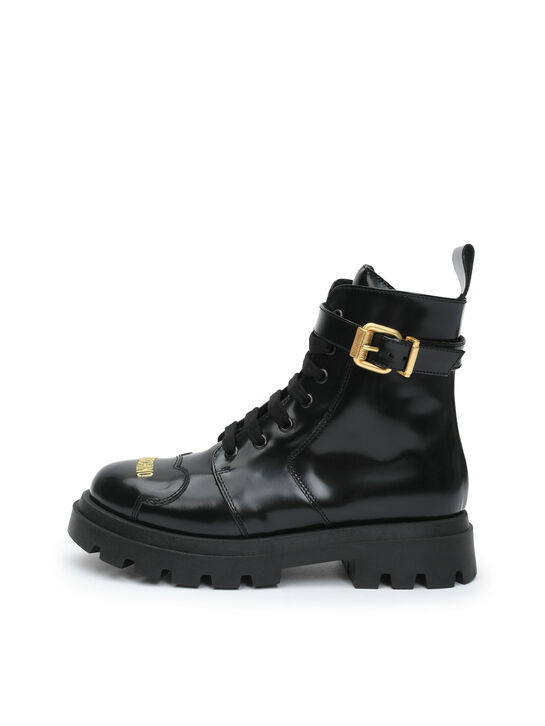 Ботинки с пряжками, черные Moschino | Фото 1