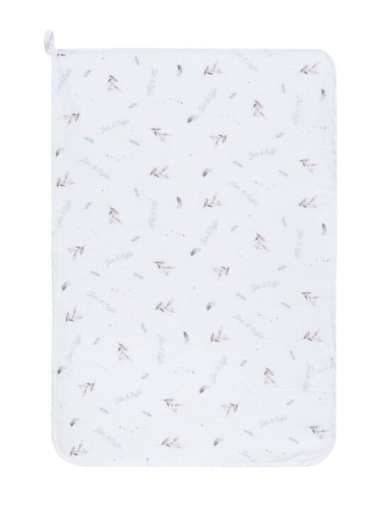 Непромокаемая пеленка 90x60 см, принт листочки Jan&Sofie | Фото 2