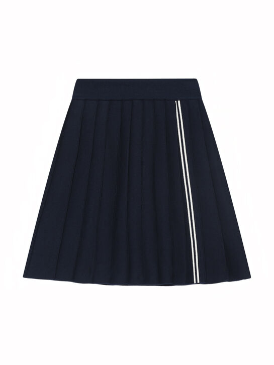 Юбка в складку с контрастной полоской KengLabel | Фото 1