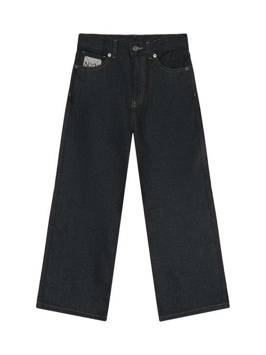 Джинсы прямого кроя, темно-синие N21 | Фото 1