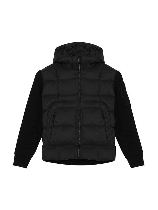 Куртка -пуховик с вязаными рукавами CP Company | Фото 1