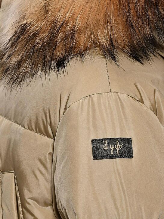 Пальто стеганое с мехом IL Gufo | Фото 3