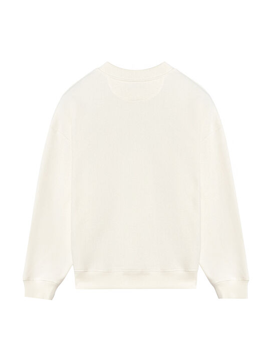 Свитшот с лого, белый The New Society | Фото 2