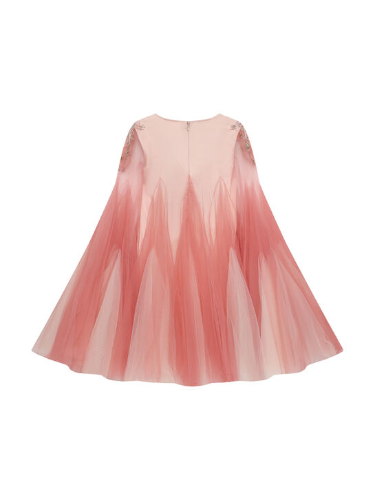 Платье с вышивкой стразами , розовое Maison Ava | Фото 2