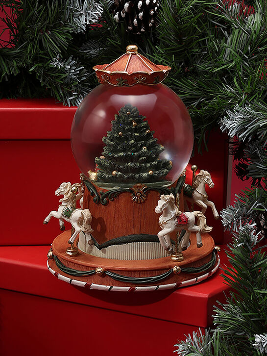 Фигурка в стеклянном шаре &quot;Карусель&quot; (движение, музыка, подсветка) TIANQIN ARTS AND CRAFTS | Фото 7