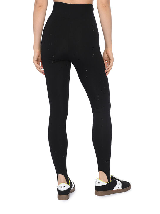 Леггинсы со стразами, черные Flashin | Фото 5