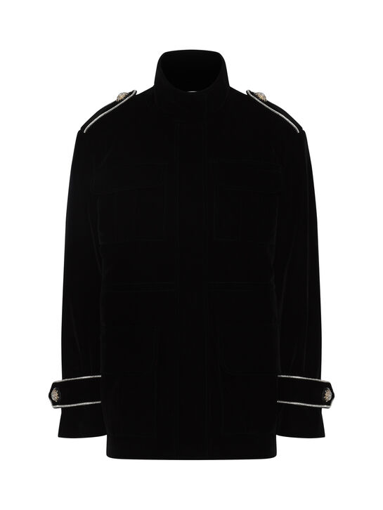 Парка бархатная приталенная ALINE | Фото 1