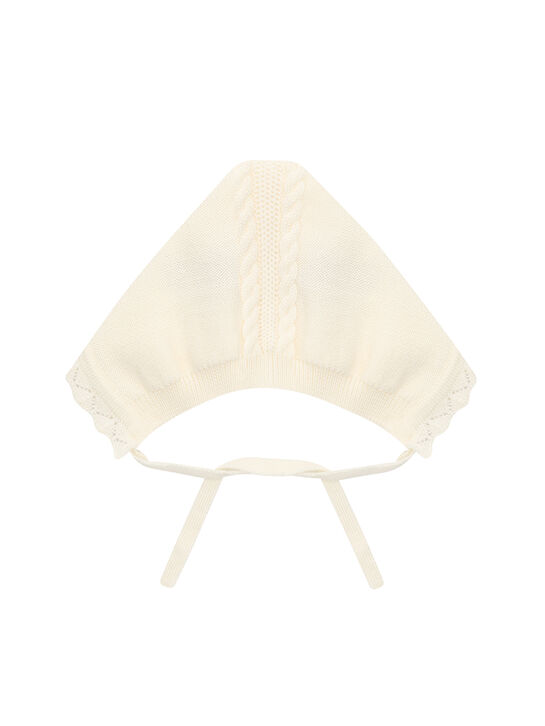 Чепчик вязаный ажурный Maglificio di Verona | Фото 2