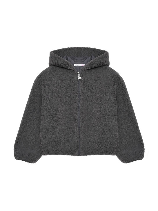 Куртка с капюшоном, серая Patrizia Pepe | Фото 1