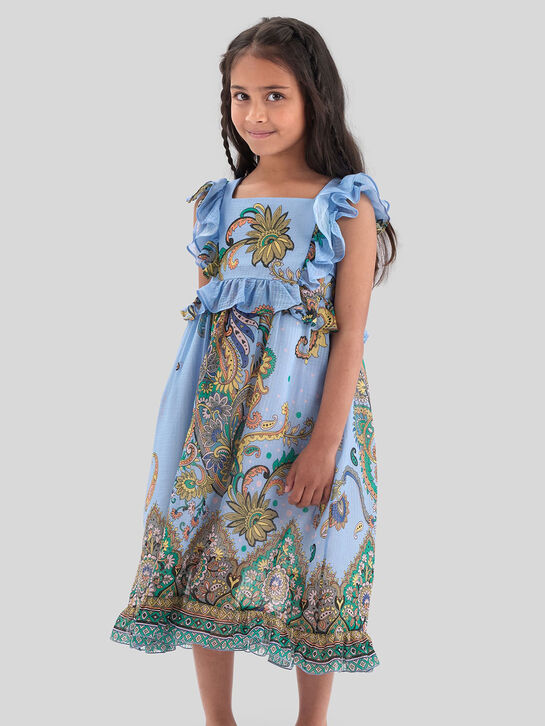 Платье с рюшами и узорами Etro | Фото 2