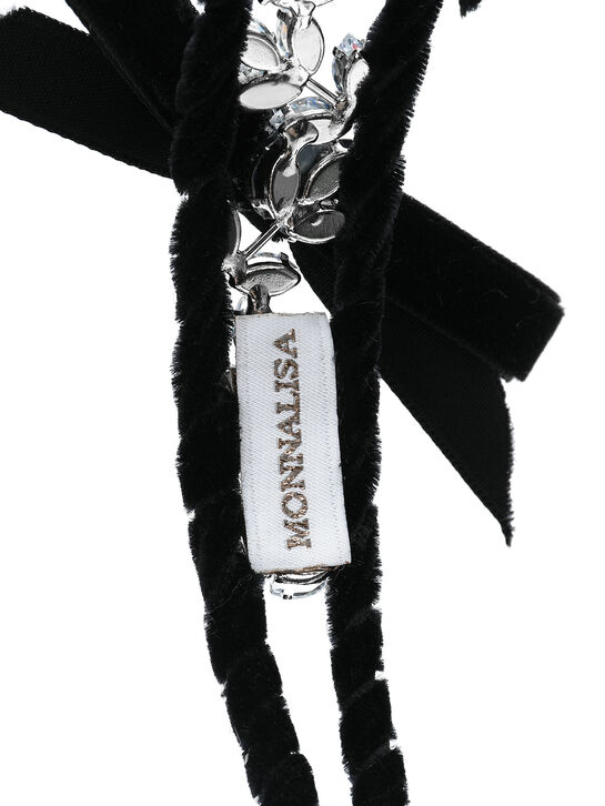 Ободок с бантиками и камнями Monnalisa | Фото 5