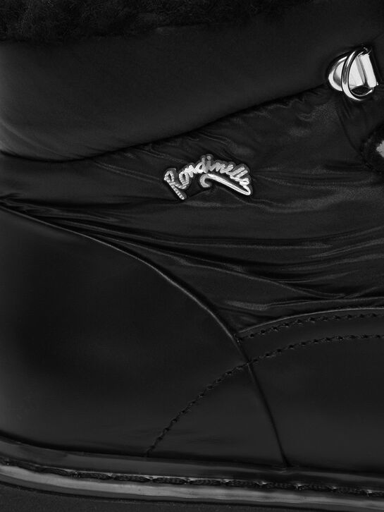 Ботинки с меховой подкладкой, черные Rondinella | Фото 5