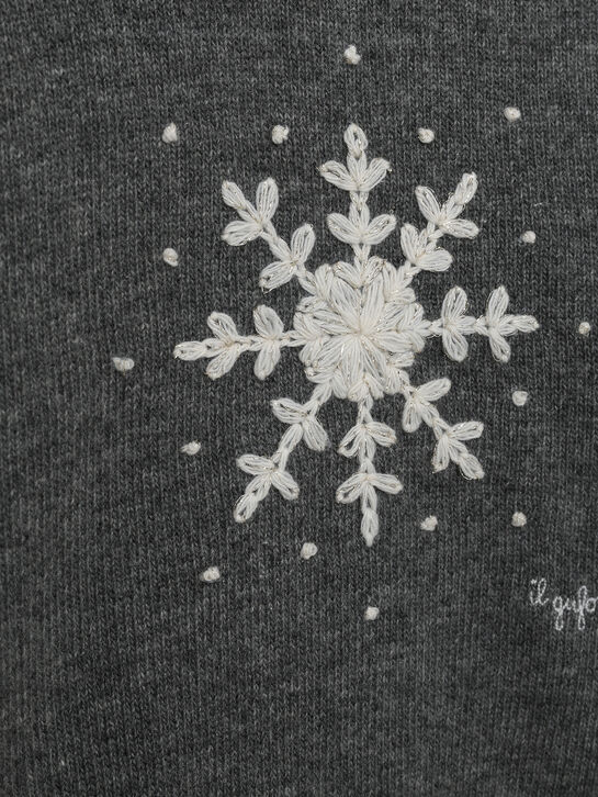 Джемпер с вышивкой &quot;снежинка&quot; IL Gufo | Фото 3