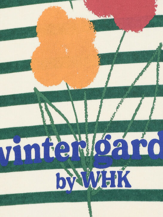 Лонгслив в полоску, принт цветы Weekend house kids | Фото 3