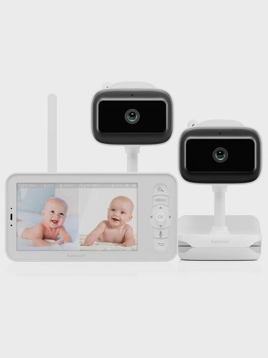 Видеоняня Ramicom две камеры, встроенные аккумуляторы, крепление-прищепка  | Фото 1