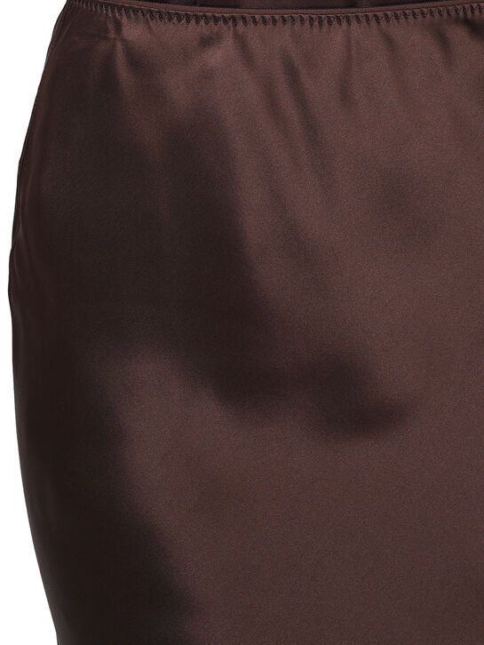 Юбка из шелка, коричневая Dorothee Schumacher | Фото 6