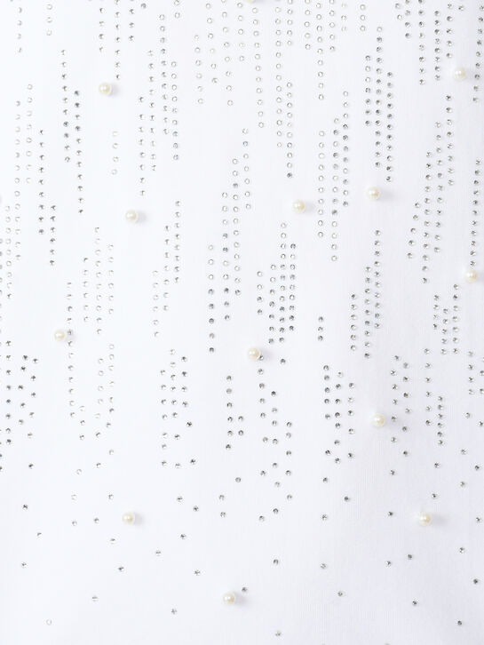 Футболка с имитацией топа из страз TWINSET | Фото 3