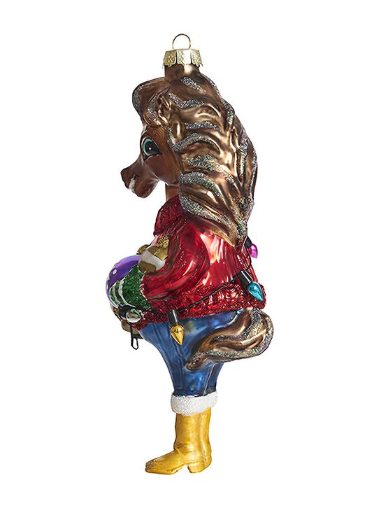 Подвеска Holiday Classics Лошадь &quot;Праздник к нам приходит&quot; ассортимент из 2-х (стекло) 7х5,5х15,5  | Фото 3