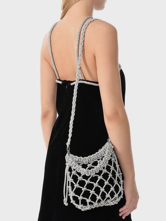 Плетеная сумка с бархатным мешочком ALINE | Фото 2