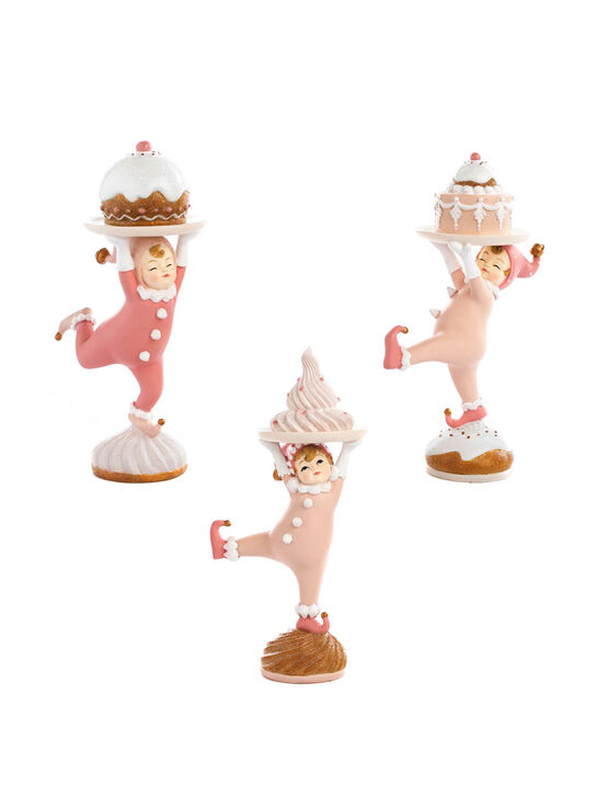 Фигурки пикси в розовых нарядах с тортами, 21, 5 см, 3 шт Goodwill | Фото 1