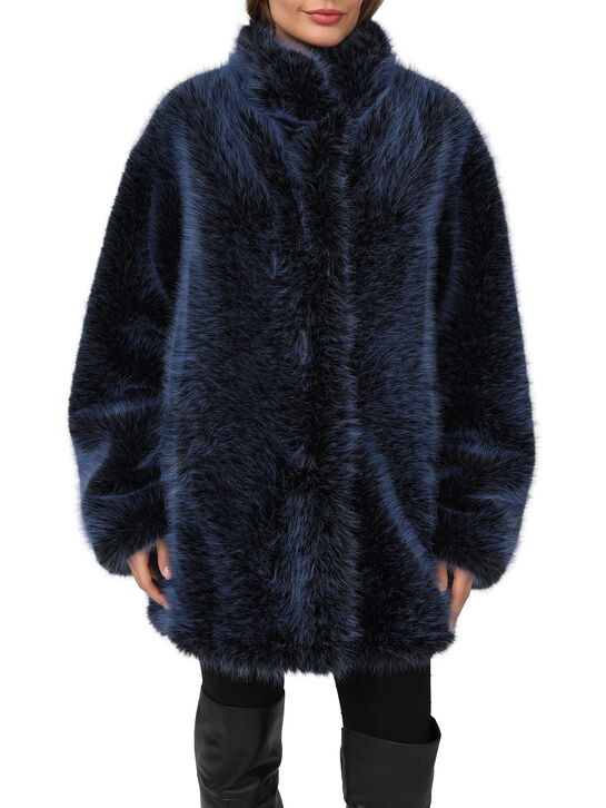 Пальто из эко-меха Flashin | Фото 4